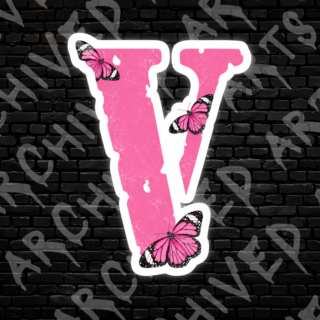 PINK BUTTERFLY V