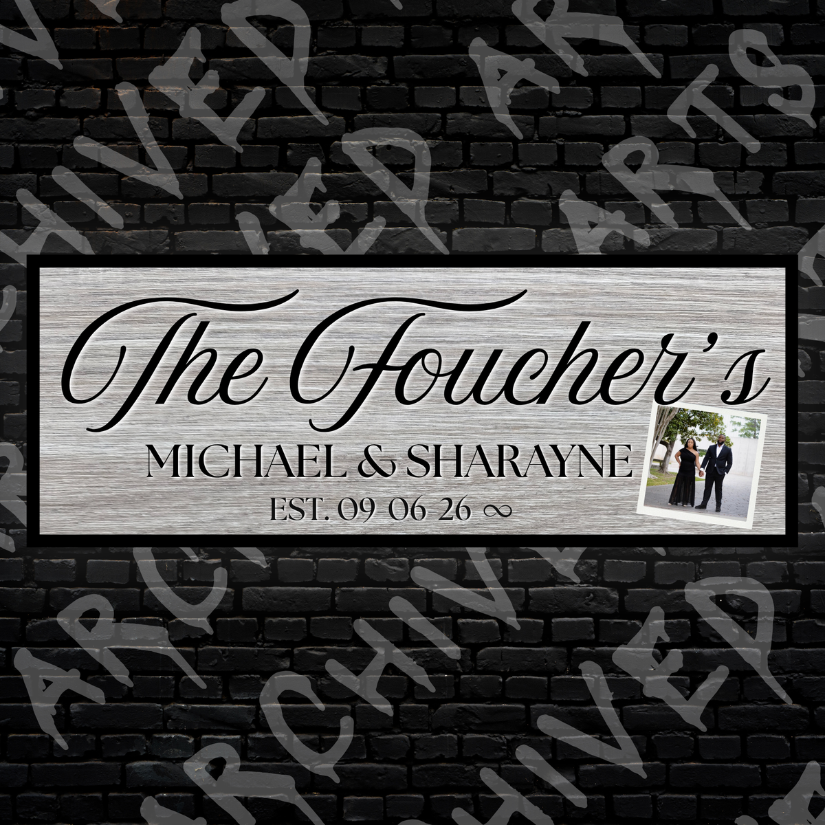 CUSTOM WEDDING SIGN