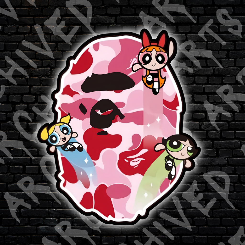 POWERPUFF GIRL'S APE HEAD