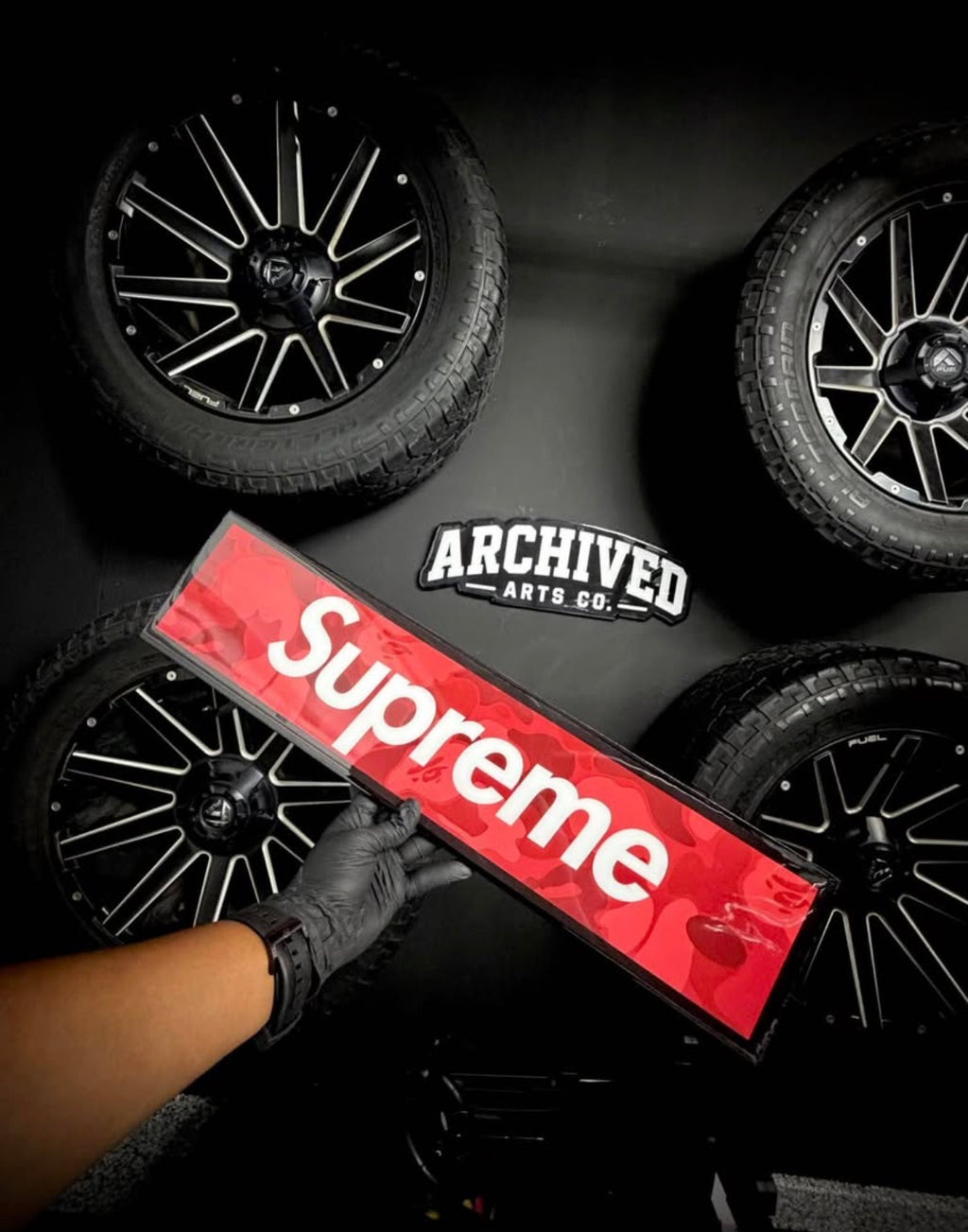 RED CAMO SUP' BOX LOGO